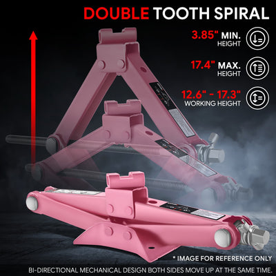 2 Ton Scissor Lift Jack【A Variety of color options] <br> W/ Ratchet Wrench