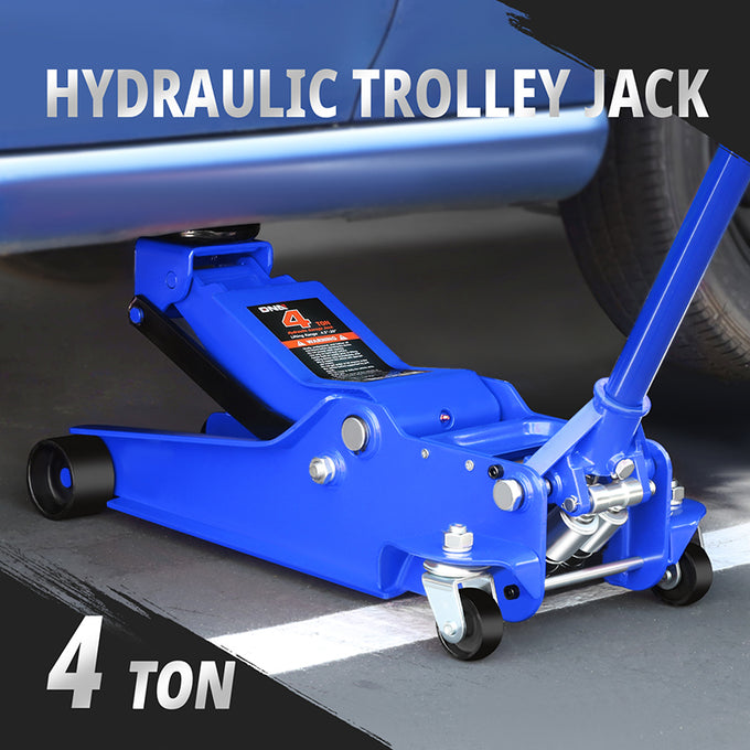 4 Ton Hydraulic Floor Jack <br> 4.5 In. Min. to 20 In. Max. Height