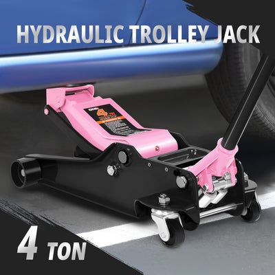 4 Ton Hydraulic Floor Jack <br> 4.5 In. Min. to 20 In. Max. Height