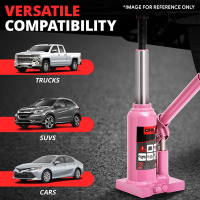 2 tons lifting Welded Hydraulic Bottle Jack <br>w/ Manual handle