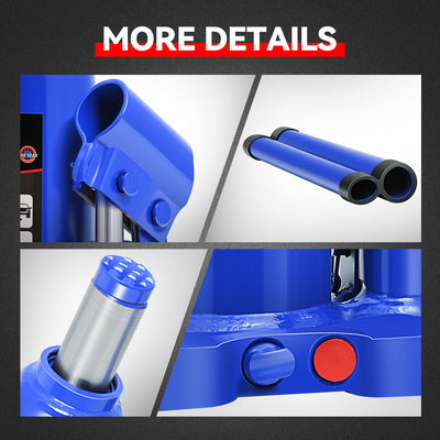 2 tons lifting Welded Hydraulic Bottle Jack <br>w/ Manual handle
