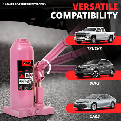 4 tons lifting Welded Hydraulic Bottle Jack <br>w/ Manual handle