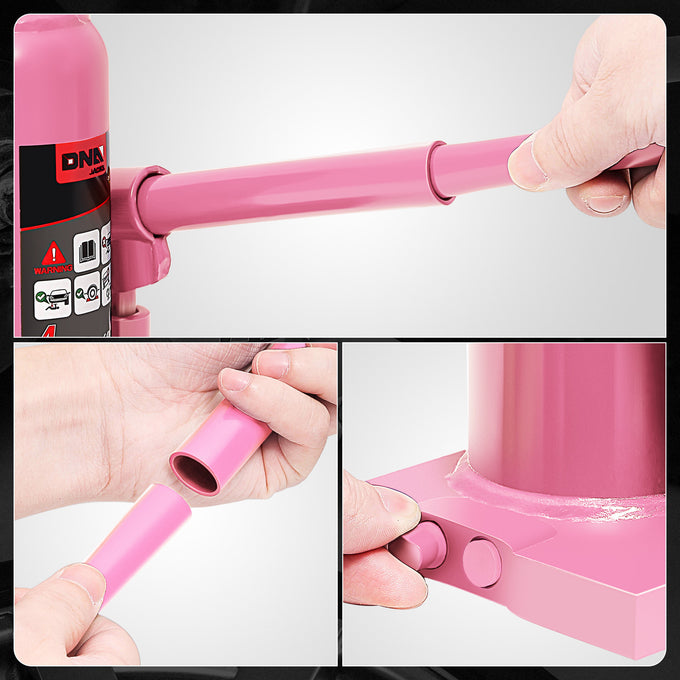 4 tons lifting Welded Hydraulic Bottle Jack <br>w/ Manual handle