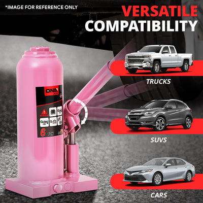 6 tons lifting Welded Hydraulic Bottle Jack <br>w/ Manual handle