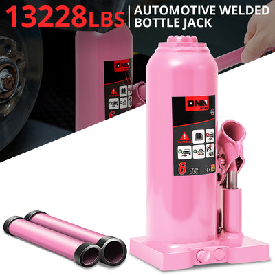 6 tons lifting Welded Hydraulic Bottle Jack <br>w/ Manual handle