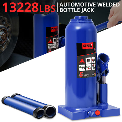 6 tons lifting Welded Hydraulic Bottle Jack <br>w/ Manual handle