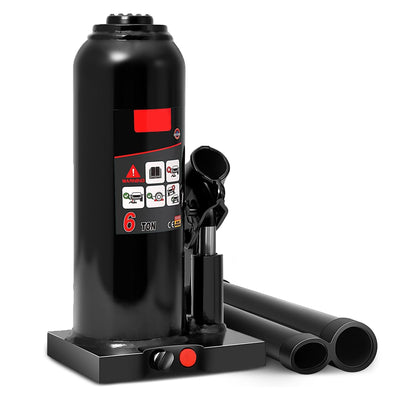 6 tons lifting Welded Hydraulic Bottle Jack <br>w/ Manual handle
