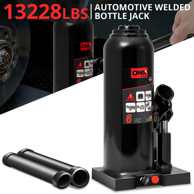 6 tons lifting Welded Hydraulic Bottle Jack <br>w/ Manual handle