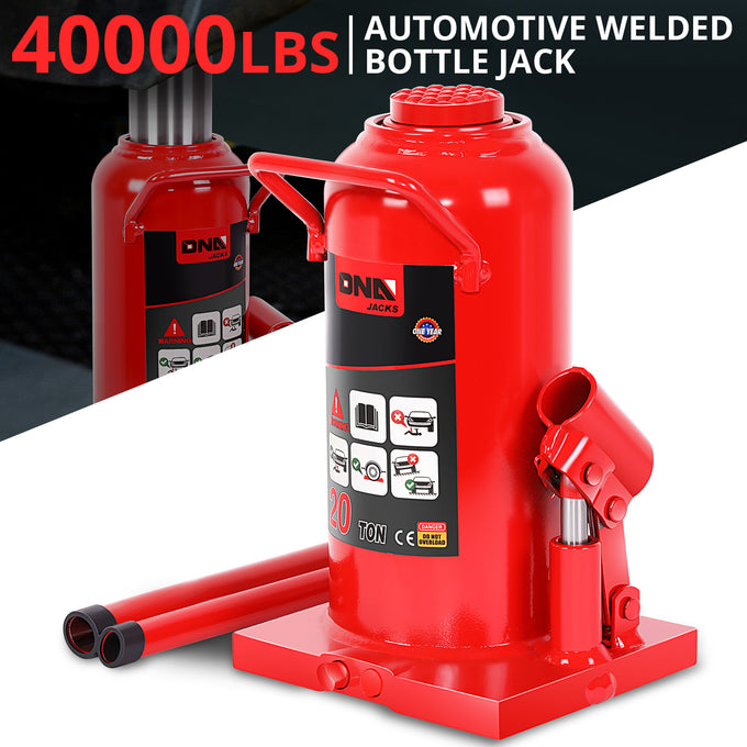 20 tons lifting Welded Hydraulic Bottle Jack <br>w/ Manual handle