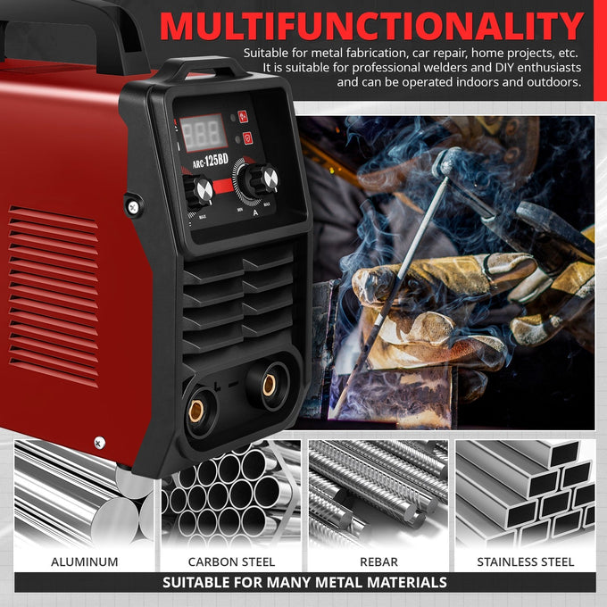 110V Portable Welding Machine <br>12.4 in. x 6.1 in. x 11.8 in.