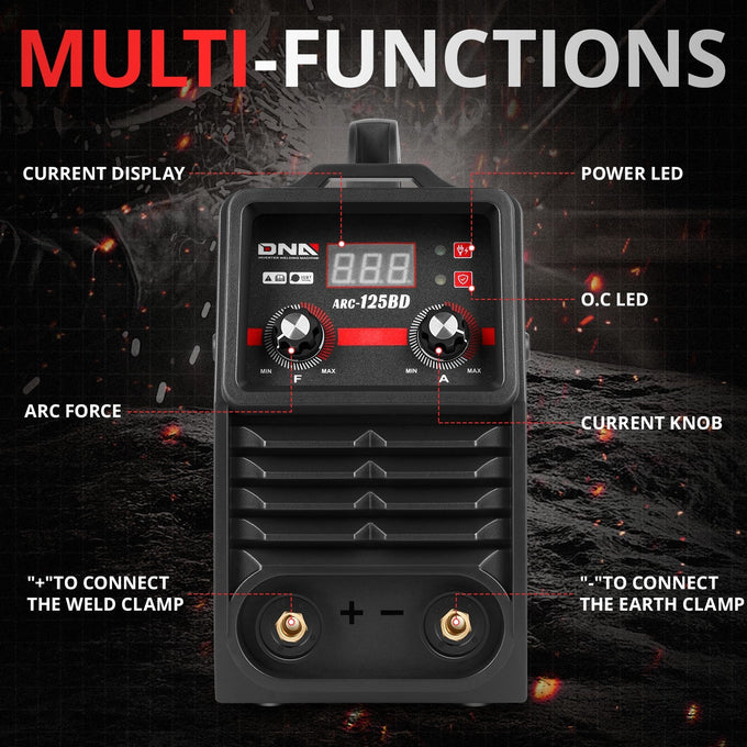 110V Portable Welding Machine <br>12.4 in. x 6.1 in. x 11.8 in.