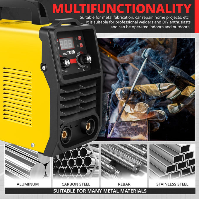 110V Portable Welding Machine <br>12.4 in. x 6.1 in. x 11.8 in.