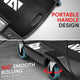 40 in. Rolling Plastic Creeper <br> w/6 Casters