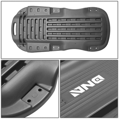 38 in. Low Profile Plastic Rolling Floor Creeper<br> w/Side Pockets & 6pcs Casters