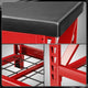 Heavy Duty Steel Flip Up Seat Garage Bench<br>Overall Dimensions 17.7 in. D x 40.5 in. W x 20.5 in. H