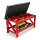 Heavy Duty Steel Flip Up Seat Garage Bench<br>Overall Dimensions 17.7 in. D x 40.5 in. W x 20.5 in. H