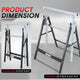 7 Speed Adjustable Height Foldable Saw Horse <br> 440 lbs Max. Load Capacity