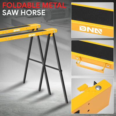 220 lbs. Anti-Slip Work Surface Folding Saw Horse