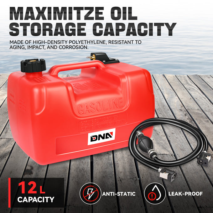 Anti-corrosion Fuel Tank - 3.2 gal. <br> 14.4 in. L x 11.8 in. W x 8.5 in. H