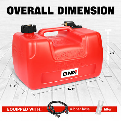 Anti-corrosion Fuel Tank - 3.2 gal. <br> 14.4 in. L x 11.8 in. W x 8.5 in. H