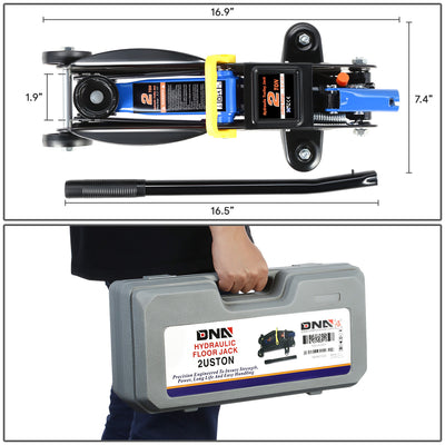 2 Ton Trolley Floor Jack [A Variety Of Color] <br> 16.9in. X 7.4 in. X 16.5 in.