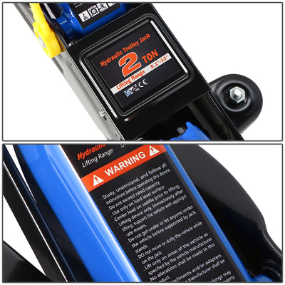 2 Ton Trolley Floor Jack [A Variety Of Color] <br> 16.9in. X 7.4 in. X 16.5 in.