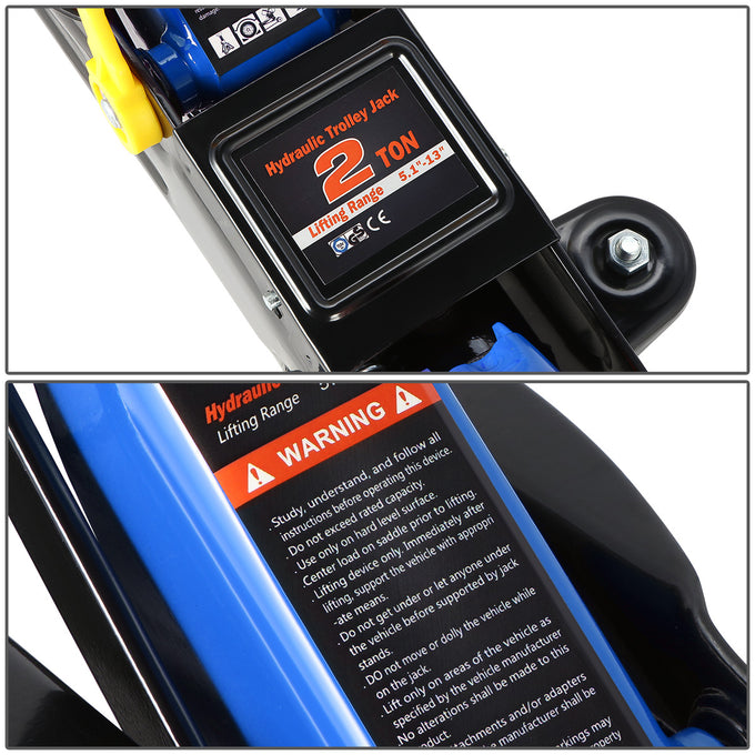 2 Ton Trolley Floor Jack [A Variety Of Color] <br> 16.9in. X 7.4 in. X 16.5 in.