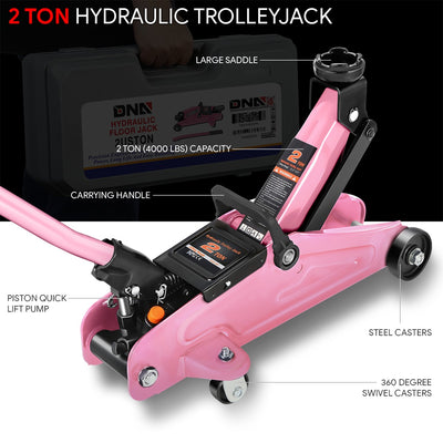 2 Ton Trolley Floor Jack [A Variety Of Color] <br> 16.9in. X 7.4 in. X 16.5 in.