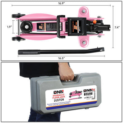 2 Ton Trolley Floor Jack [A Variety Of Color] <br> 16.9in. X 7.4 in. X 16.5 in.