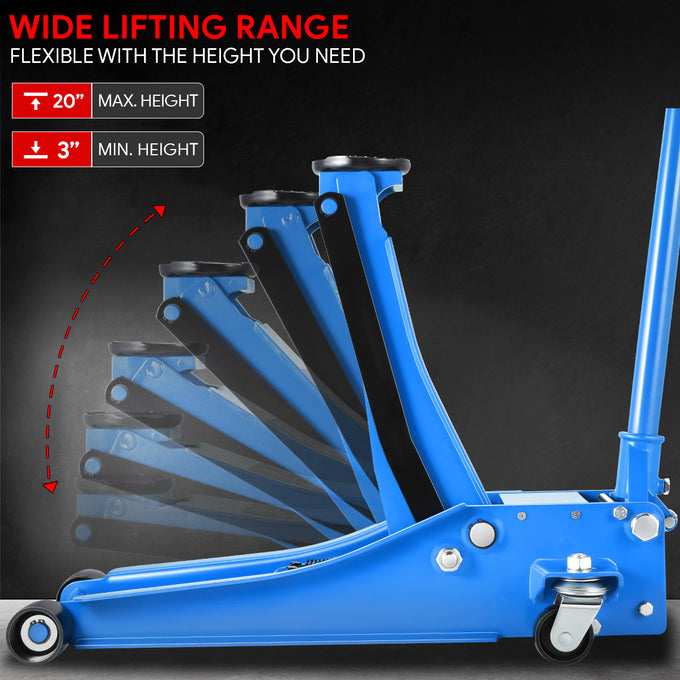 3 Ton Hydraulic Trolley Floor Jack[A Variety of color options] <br>  7.87in. x 16.5 in. x 17.32 in.