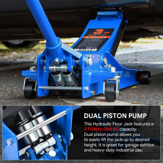 3 Ton Hydraulic Trolley Floor Jack[A Variety of color options] <br>  7.87in. x 16.5 in. x 17.32 in.