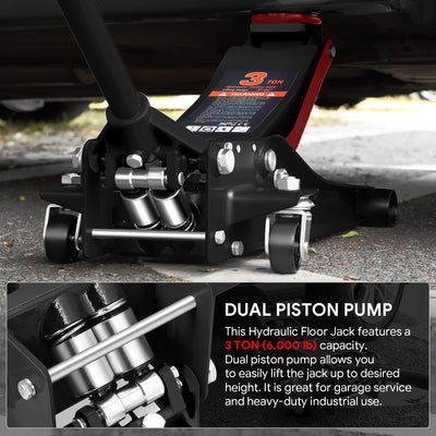 3 Ton Hydraulic Trolley Floor Jack[A Variety of color options] <br>  7.87in. x 16.5 in. x 17.32 in.