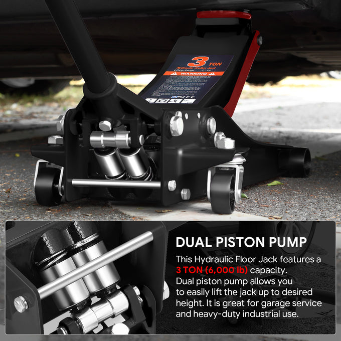 3 Ton Hydraulic Trolley Floor Jack[A Variety of color options] <br>  7.87in. x 16.5 in. x 17.32 in.