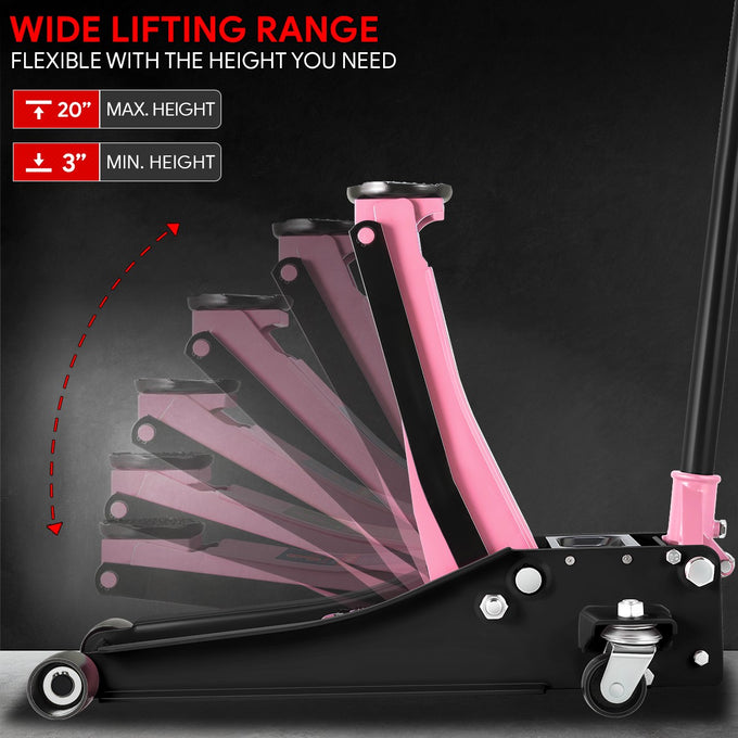3 Ton Hydraulic Trolley Floor Jack[A Variety of color options] <br>  7.87in. x 16.5 in. x 17.32 in.