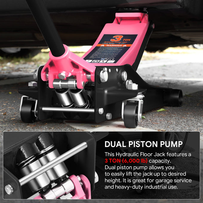 3 Ton Hydraulic Trolley Floor Jack[A Variety of color options] <br>  7.87in. x 16.5 in. x 17.32 in.
