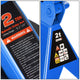 2 Ton Floor Jack & Jack Stands[A Variety Of Color] <br>Max size of 13 in.