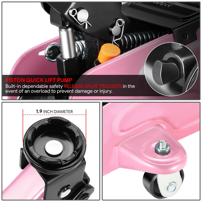 2 Ton Floor Jack & Jack Stands[A Variety Of Color] <br>Max size of 13 in.