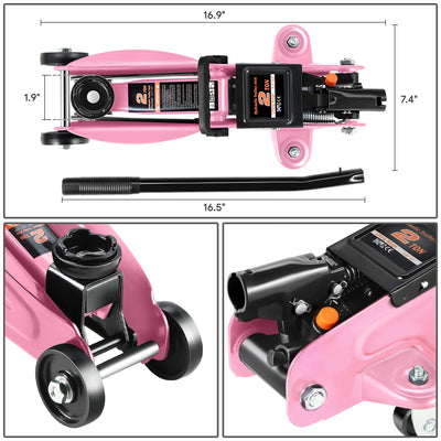 2 Ton Floor Jack & Jack Stands[A Variety Of Color] <br>Max size of 13 in.
