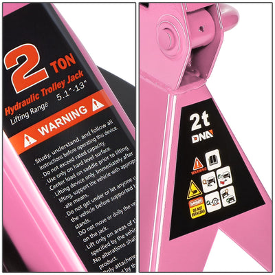 2 Ton Floor Jack & Jack Stands[A Variety Of Color] <br>Max size of 13 in.