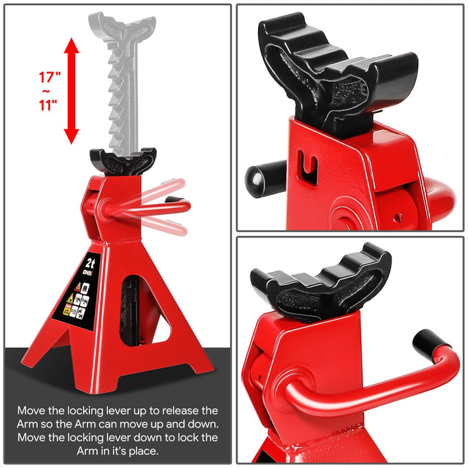 2Ton Hydraulic Trolley Floor Jack <br> Overall Dimensions: 16.9 in. X 7.4 in.