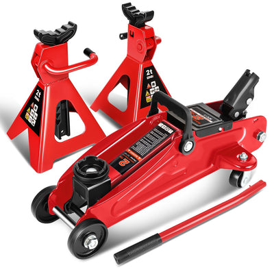 2Ton Hydraulic Trolley Floor Jack <br> Overall Dimensions: 16.9 in. X 7.4 in.