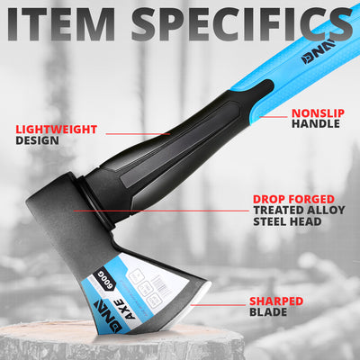 Non-Slip Handle Heat-Treated Alloy Steel Head Axe