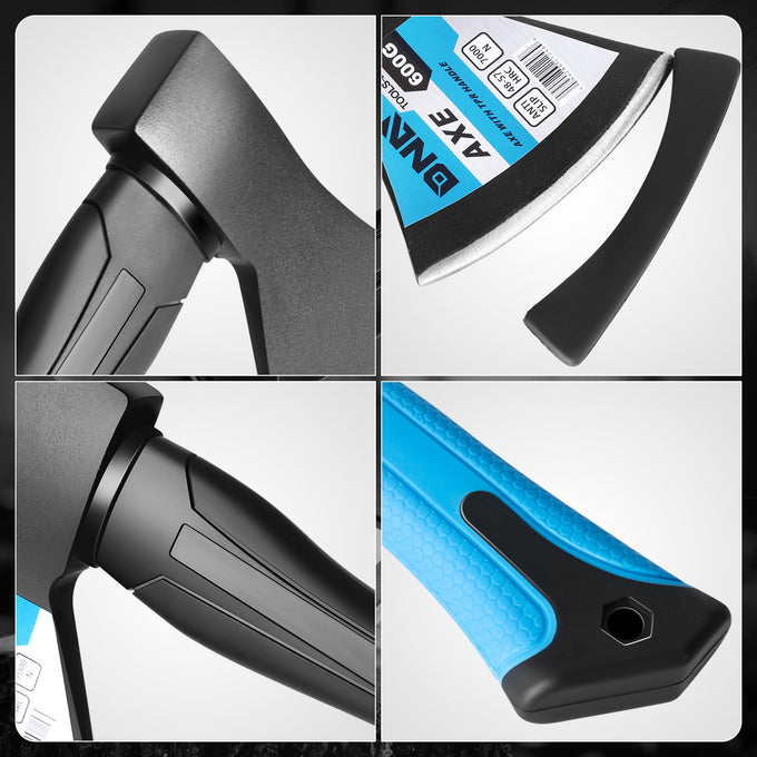Non-Slip Handle Heat-Treated Alloy Steel Head Axe
