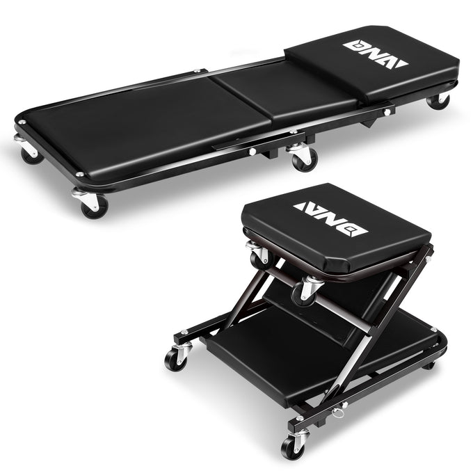 36 in.folding 2-in-1 Car Creeper/Seat <br> 35.2 in. L x 16.33 in. W x 3.54 in. H