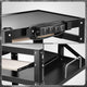 3-Layer Utility Steel AV Cart <br> 24 in. L x 18 in. W x 30.5 in. H