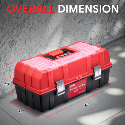 3-Drawer Lockable Plastic Tool Box <br>17 in. L x 7.7 in. W x 6.9 in. H