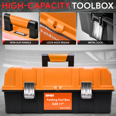 3-Drawer Lockable Plastic Tool Box <br>17 in. L x 7.7 in. W x 6.9 in. H