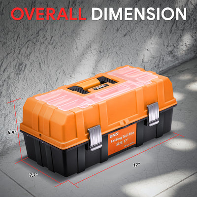 3-Drawer Lockable Plastic Tool Box <br>17 in. L x 7.7 in. W x 6.9 in. H