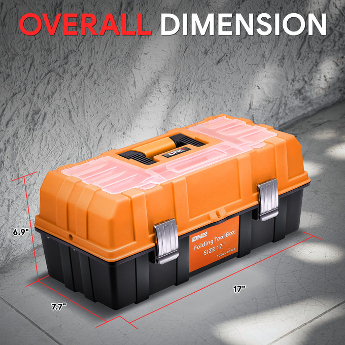 3-Drawer Lockable Plastic Tool Box <br>17 in. L x 7.7 in. W x 6.9 in. H