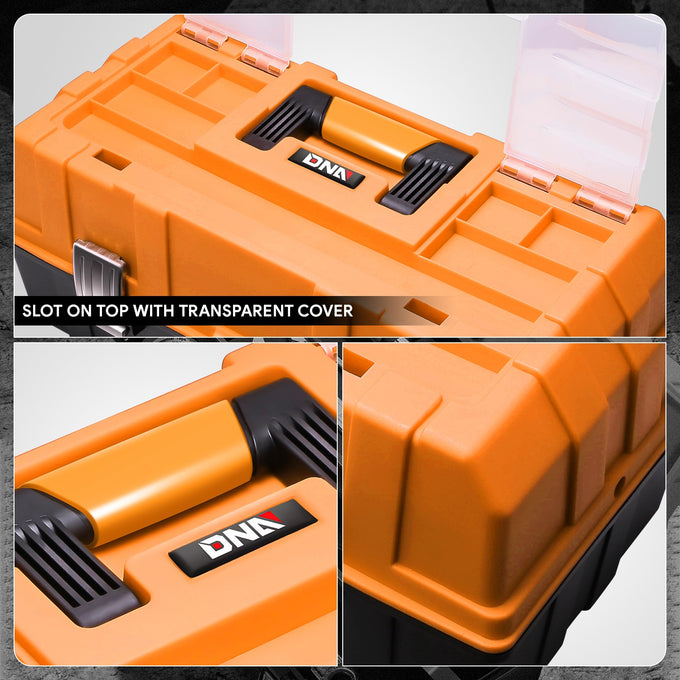 3-Drawer Lockable Plastic Tool Box <br>17 in. L x 7.7 in. W x 6.9 in. H